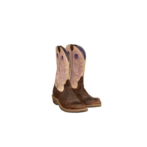 Ariat Other - Ariat Brown Leather Cowboy Western Boots Tall Mens Size 9 B